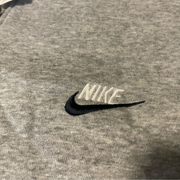 Nike Full Zip Fleece Bomber Style Jacket Gray Men’s 2XL NWT - Picture 3 of 9